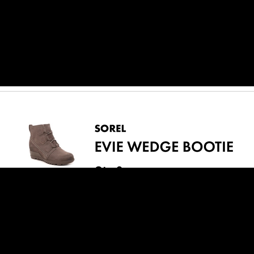 Sorel Evie Wedge Bootie, worn once
